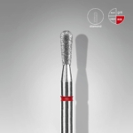 Κεφαλή φρέζας διαμαντιού Staleks Pro FA120R023/5 Match μαλακής τραχύτητας (κόκκινη) λεπτομέρεια