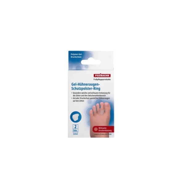 Συσκευασία PEDIBAEHR Gel-Hühneraugen-Schutzpolster-Ring Medium