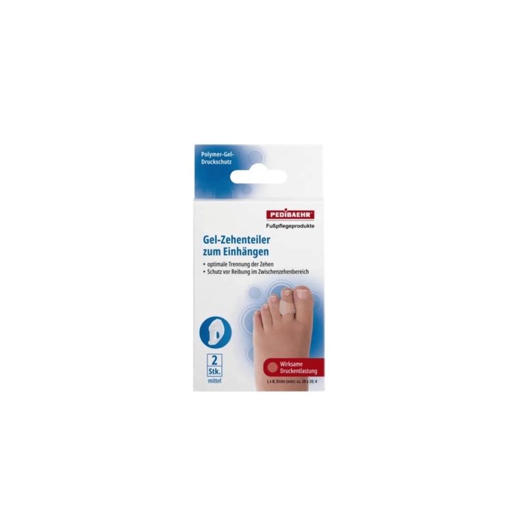 Συσκευασία PEDIBAEHR Gel-Zehenteiler zum Einhängen Medium