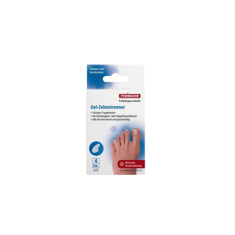Συσκευασία PEDIBAEHR Gel-Zehentrenner Large 4 τεμάχια