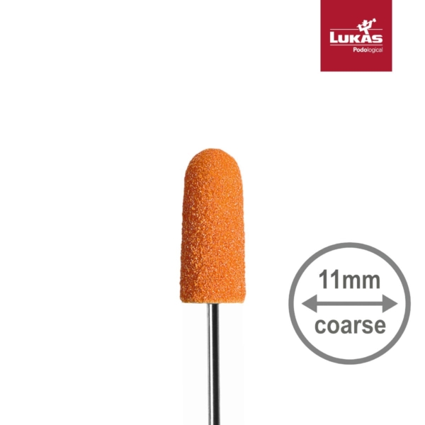 LUKAS SK PODO Καπελάκια Ποδολογίας 11mm 80 Grit Κωνικά Πορτοκαλί