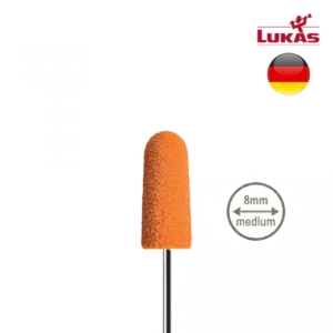LUKAS SK PODO Καπελάκια Ποδολογίας 8mm 150 Grit Κωνικά Πορτοκαλί