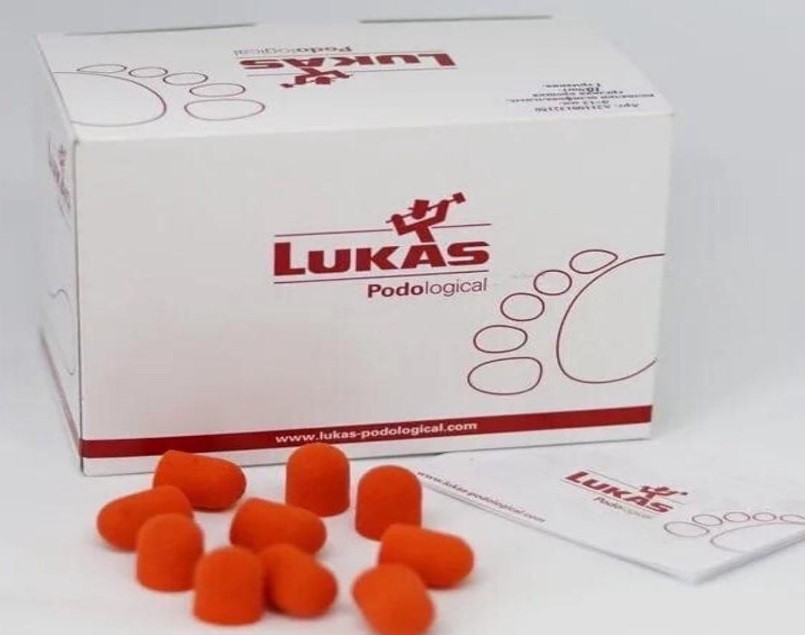 Καπελάκια πεντικιούρ Lukas: Όλα όσα θα πρέπει να γνωρίζετε κουτί με καπελάκια πεντικιούρ lukas