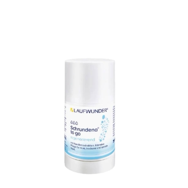 Laufwunder Schrundena to go 75ml stick για σκασμένες φτέρνες και επουλωτική φροντίδα με χαμομήλι.