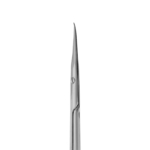 Λεπτομέρεια λεπτής και στενής λεπίδας ψαλιδιού επωνυχίων Staleks Pro SE-13/3