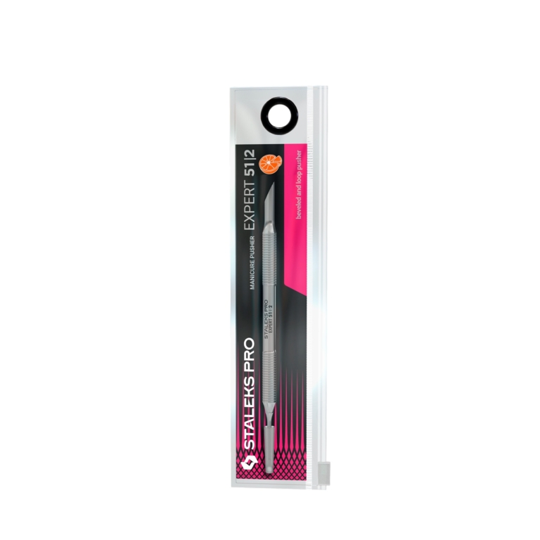 Η επίσημη επαγγελματική συσκευασία του Staleks Pro Expert 51 Type 2 Manicure Pusher.