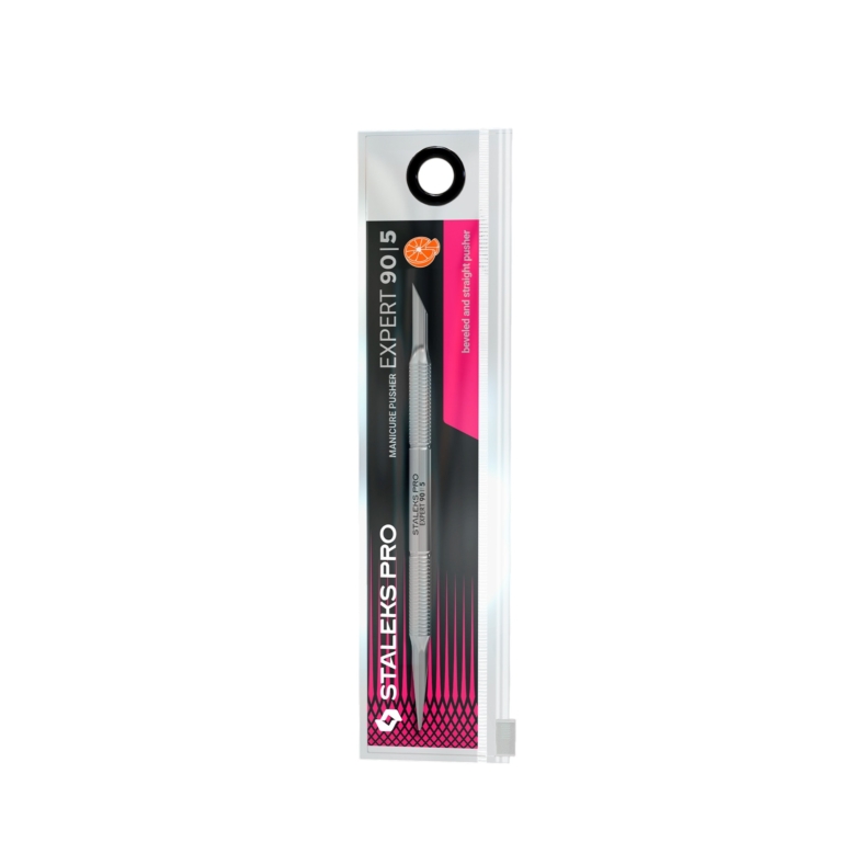 Η επίσημη συσκευασία του Staleks Pro Expert 90 Type 5 Manicure Pusher.