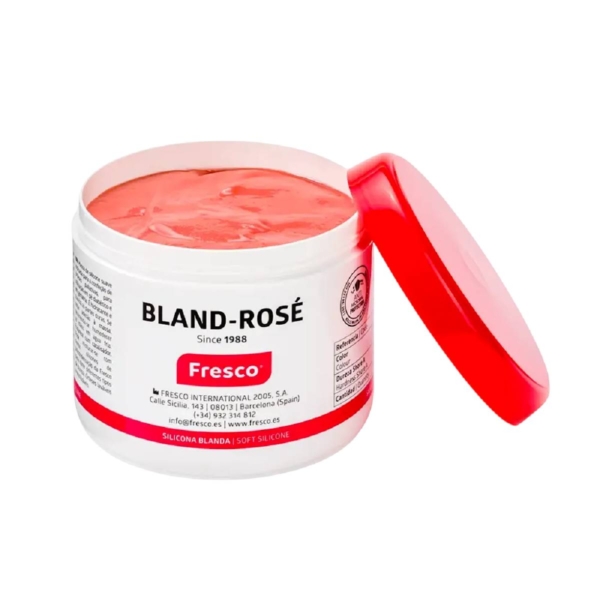 Ανοιχτό βάζο Fresco Bland-Rosé 200g με μαλακή ροζ σιλικόνη ποδολογίας για ορθώσεις