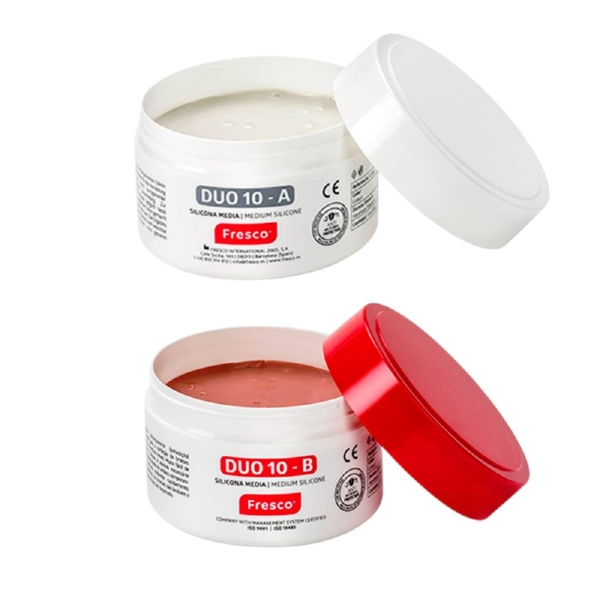 Ανοιχτά βάζα Fresco Duo 10-A και Duo 10-B με λευκή και ροζ σιλικόνη ποδολογίας δύο συστατικών