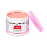 Ανοιχτό βάζο Fresco Silicona Fresco 500g με ανοιχτό ροζ σιλικόνη ποδολογίας Shore A 14–16
