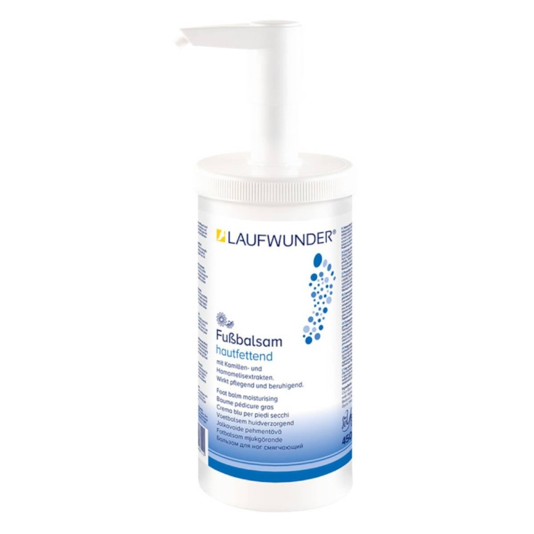 Laufwunder Fußbalsam Hautfettend ενυδατικό βάλσαμο ποδιών 450ml σε δοχείο καμπίνας με αντλία