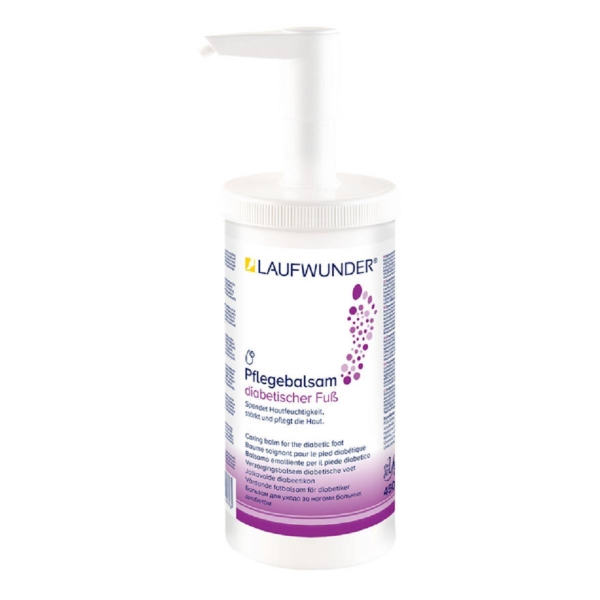 Laufwunder Pflegebalsam βάλσαμο διαβητικού ποδιού 450ml σε δοχείο καμπίνας με αντλία