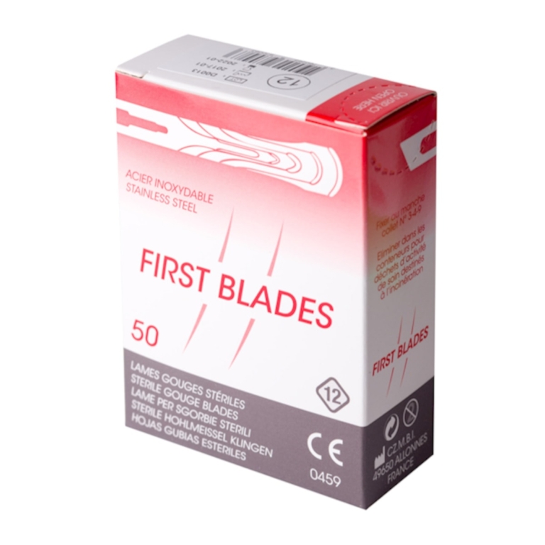 Συσκευασία First Blades λεπίδες κοίλης σμίλης #12 για ποδολογικό σκαλπέλο, 50 τεμάχια