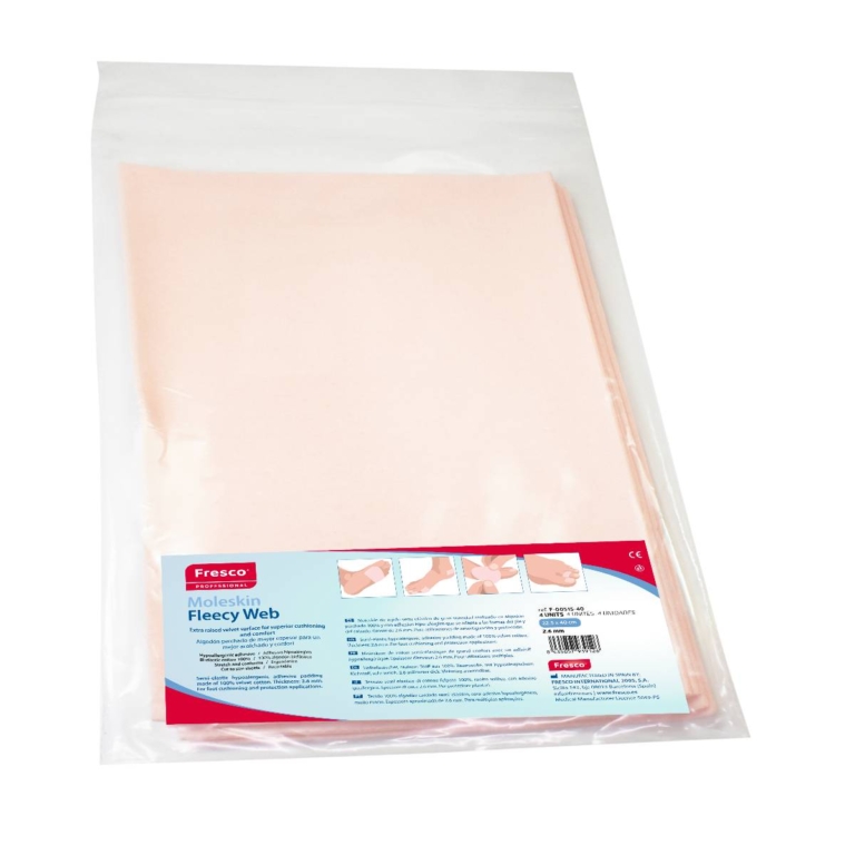 Συσκευασία Fresco Moleskin Fleecy Web ροζ 40 x 22,5cm σε σακουλάκι zip με 4 τεμάχια