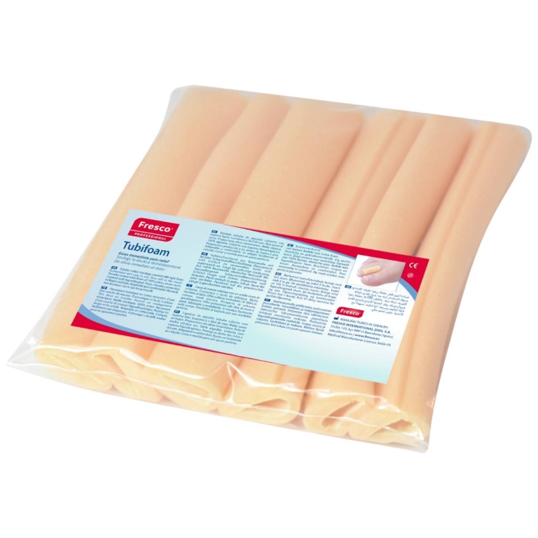 Συσκευασία Fresco Tubifoam No 2 με σωληνωτούς αφρώδεις επιδέσμους δακτύλων σε σακουλάκι zip