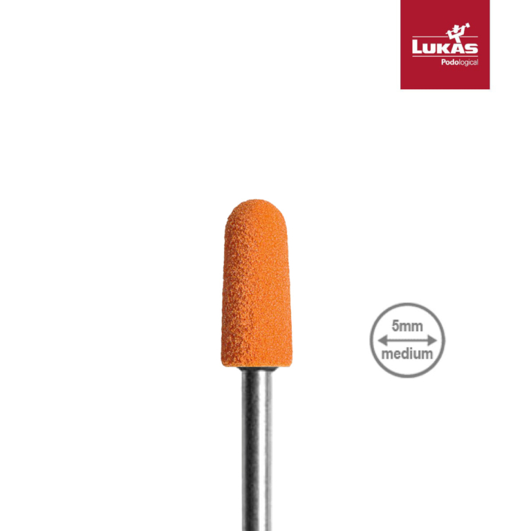 LUKAS SK PODO καπελάκια ποδολογίας 5mm 150 grit κωνικά πορτοκαλί