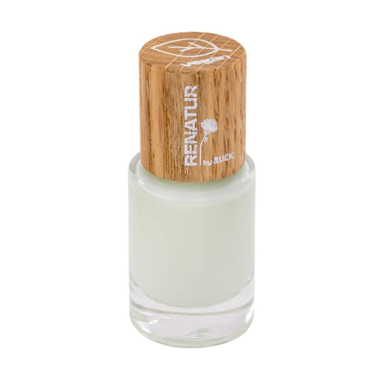 RENATUR by RUCK βερνίκι νυχιών Forsythia 10 ml σε ανοιχτή παστέλ πράσινη απόχρωση με ξύλινο καπάκι