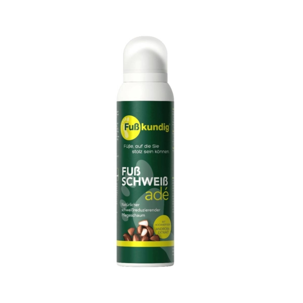 Fußkundig Fußschweiß Adé αφρός ποδιών 150ml για εφίδρωση με φασκόμηλο και Andiroba