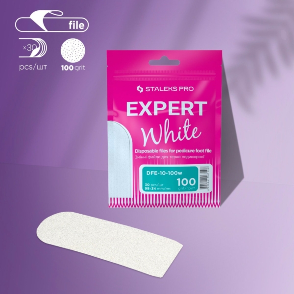STALEKS PRO EXPERT DFE-10 100 grit αυτοκόλλητες λίμες πεντικιούρ για ράσπα ποδιών