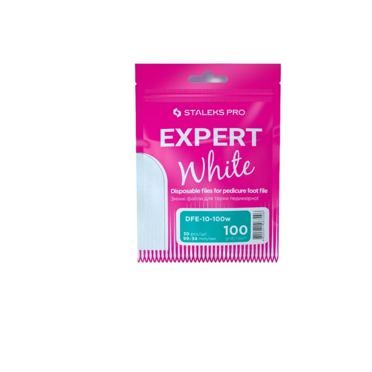 Συσκευασία STALEKS PRO EXPERT DFE-10 100 grit με 30 αυτοκόλλητες λίμες ράσπας ποδιών