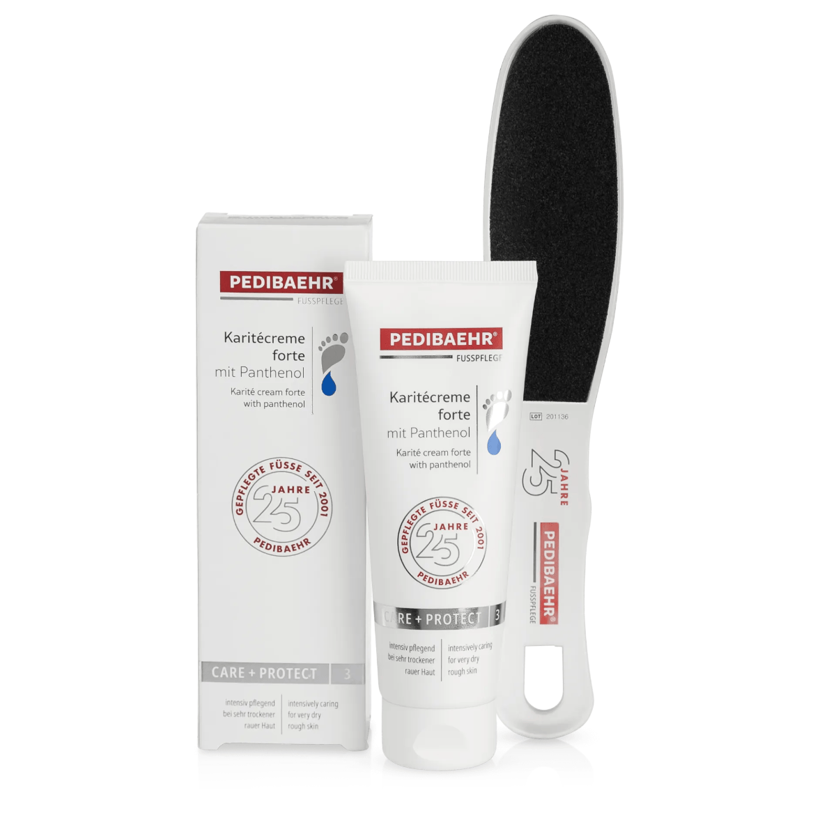 pedibaehr-karite-forte-set-10705 PEDIBAEHR επετειακό σετ με κρέμα Karite Forte και διπλή ράσπα