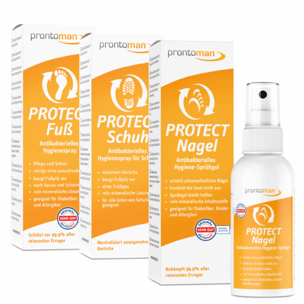 Prontoman PROTECT Sparset με PROTECT Fuß 75ml, PROTECT Nagel 50ml και PROTECT Schuh 75ml