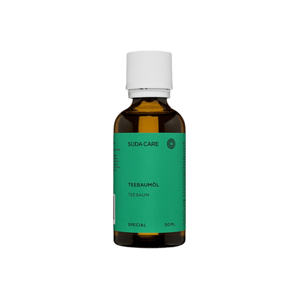 Φιαλίδιο Süda Care Tea Tree Oil 50ml με πράσινη ετικέτα