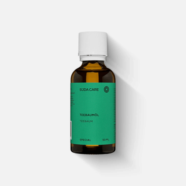 Φιαλίδιο Süda Care Tea Tree Oil 50ml με πράσινη ετικέτα