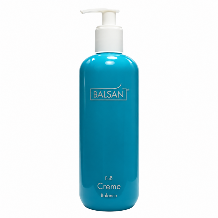 Μπλε φιάλη BALSAN Balance 500ml με λευκή αντλία, μπροστινή όψη
