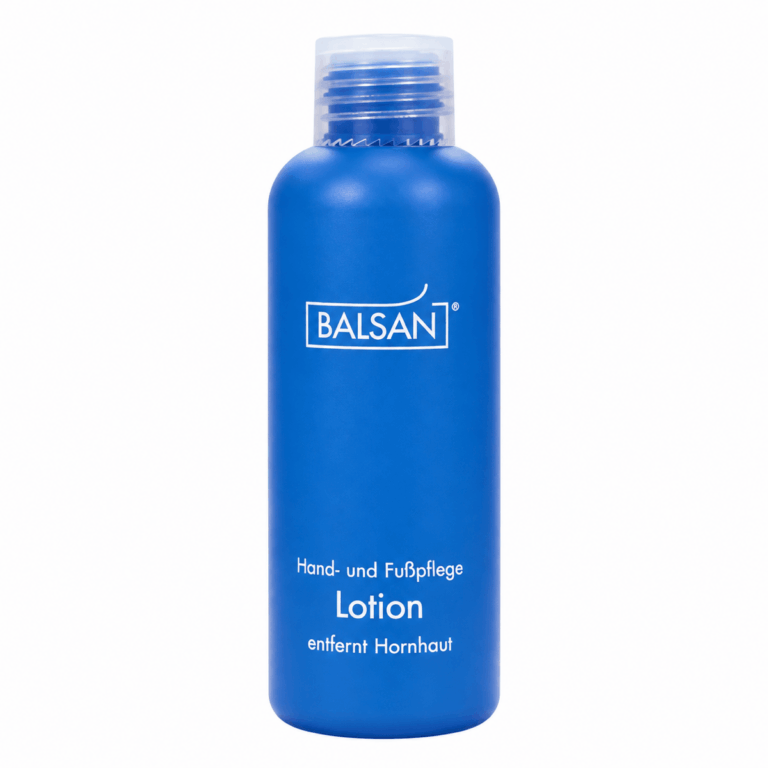 Μπλε φιάλη BALSAN Hand and Foot Care Lotion 150ml, μπροστινή όψη