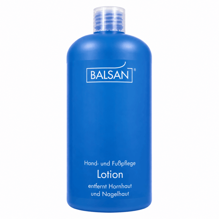 Μπλε φιάλη BALSAN Hand and Foot Care Lotion 500ml, μπροστινή όψη