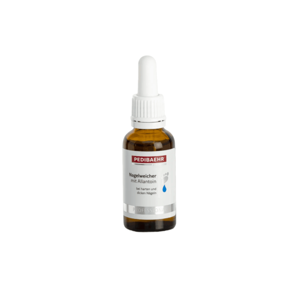 Φιαλίδιο PEDIBAEHR Nagelweicher με αλλαντοΐνη 30ml και λευκή πιπέτα.