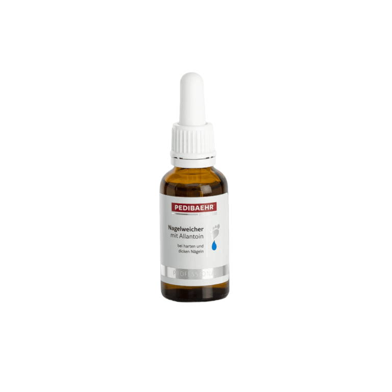 Φιαλίδιο PEDIBAEHR Nagelweicher με αλλαντοΐνη 30ml και λευκή πιπέτα.