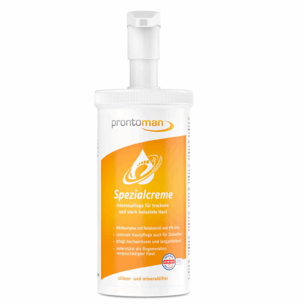 Prontoman Spezialcreme 500ml σε φιάλη με αντλία.