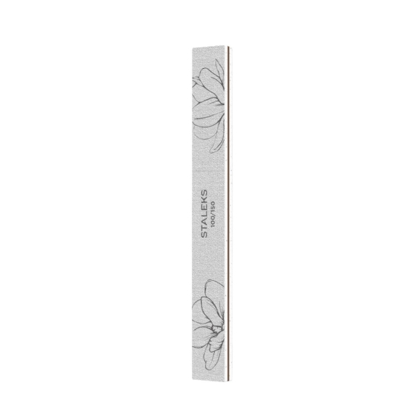 Ίσια λίμα STALEKS EXPERT 20 με ένδειξη 100/150 grit και λουλουδάτο σχέδιο.