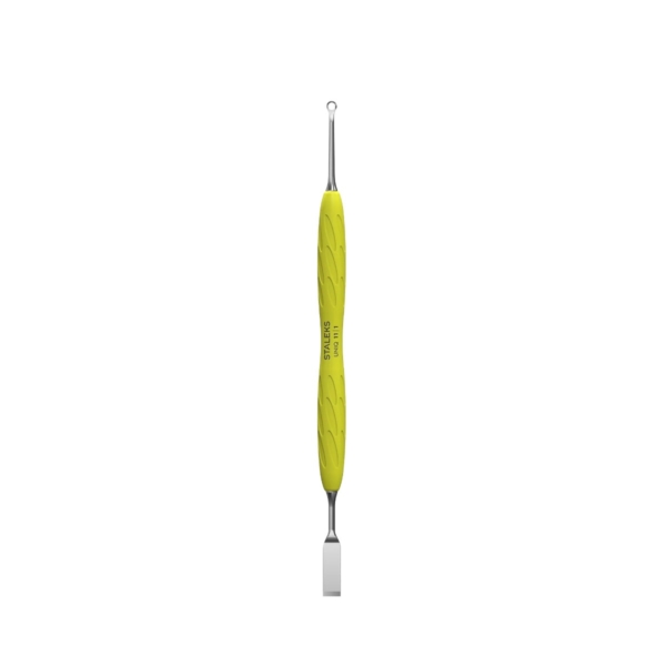 Σπρωχτηράκι επωνυχίων STALEKS UNIQ GUMMY PQ-11/1y με κίτρινη λαβή.